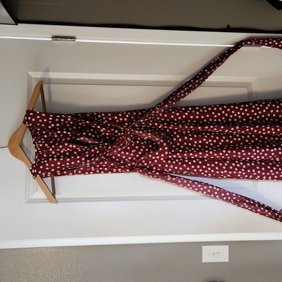 Polka dot " Pretty Woman" style dress Dress Forum Los Angeles Size M - Picture 3 of 4